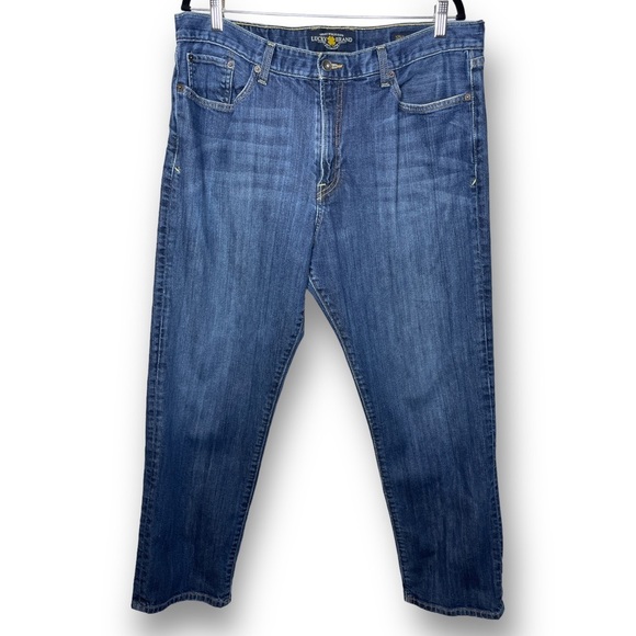 Lucky Brand Other - Lucky Brand Mens Size 38x30 Medium Wash 329 Classic Straight Italian Denim Jeans